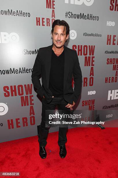 Ricky Paull Goldin attends "Show Me A Hero" New York Premiere at The New York Times Center on August 11, 2015 in New York City.