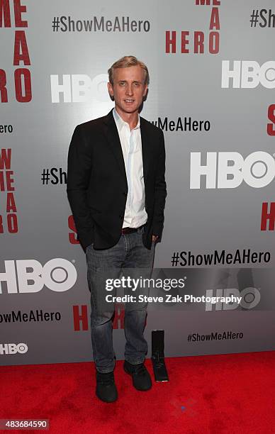 Dan Abrams attends "Show Me A Hero" New York Premiere at The New York Times Center on August 11, 2015 in New York City.