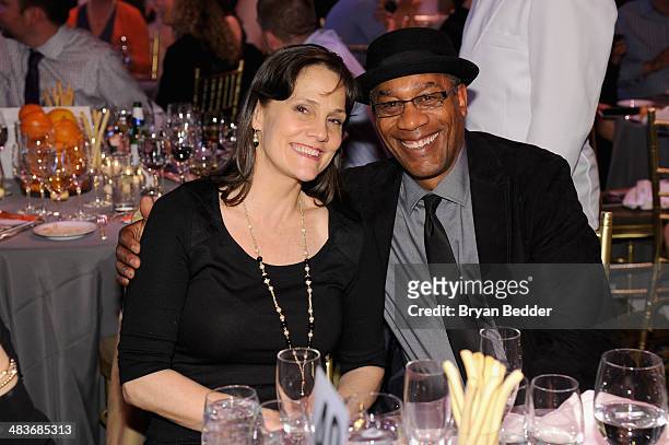 Actor Joe Morton and Christine Lietz attend the Food Bank for New York City's Can Do awards dinner gala on April 9, 2014 in New York City.