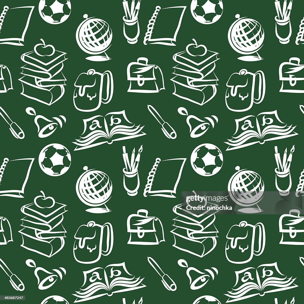 Pattern Escolar Seamless School Pattern High-Res Vector Graphic - Getty Images
