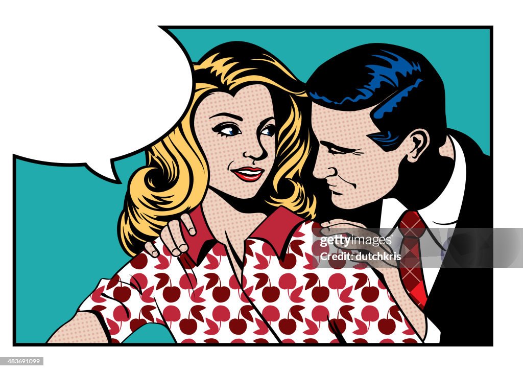 Pop art romance
