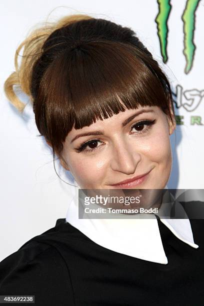 Singer Chantal Claret attends the premiere of "Alleluia! The Devil's Carnival" held at the Egyptian Theatre on August 11, 2015 in Hollywood,...