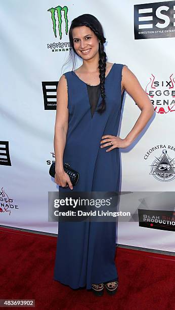 Actress Alisa Burket attends the premiere of "Alleluia! The Devil's Carnival" at the Egyptian Theatre on August 11, 2015 in Hollywood, California.