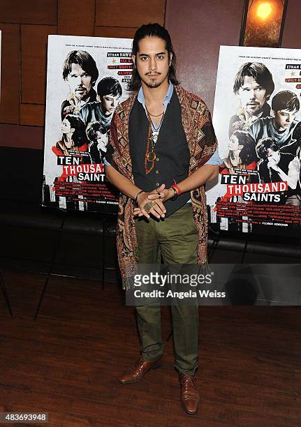 Actor Avan Jogia attends a special screening of Archer Gray's "Ten Thousand Saints" at Piknic on August 11, 2015 in Century City, California.