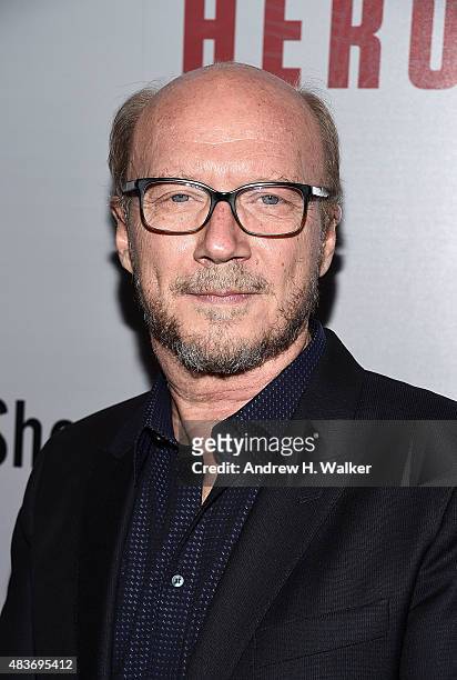 Paul Haggis attends the "Show Me A Hero" New York screening at The New York Times Center on August 11, 2015 in New York City.