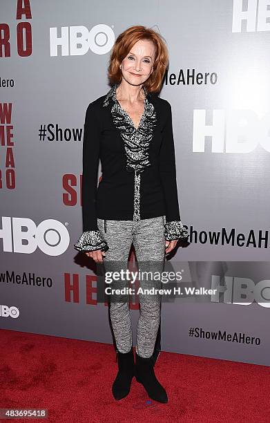 Swoosie Kurtz attends the "Show Me A Hero" New York screening at The New York Times Center on August 11, 2015 in New York City.