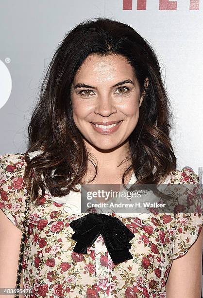 Zuleikha Robinson attends the "Show Me A Hero" New York screening at The New York Times Center on August 11, 2015 in New York City.