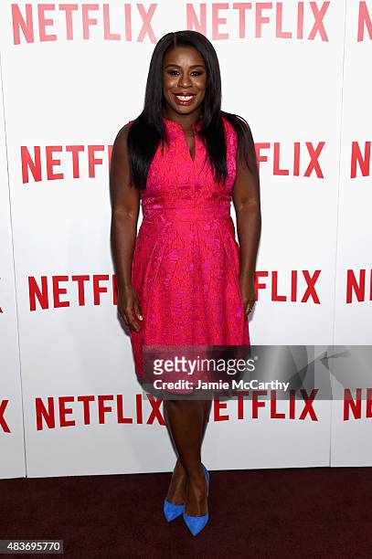 Actress Uzo Aduba attends the "Orange Is The New Black" FYC screening at DGA Theater on August 11, 2015 in New York City.