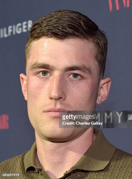 Actor James Frecheville attends the Zooey Deschanel for Tommy Hilfiger Collection launch event at The London Hotel on April 9, 2014 in West...