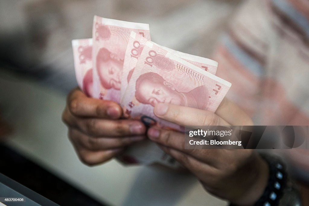 Currency Exchange Bureaus As China Roils Markets For Second Day As Yuan Tumbles With Stocks