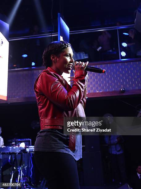 Alicia Keys at Stage 48 on August 11, 2015 in New York City.