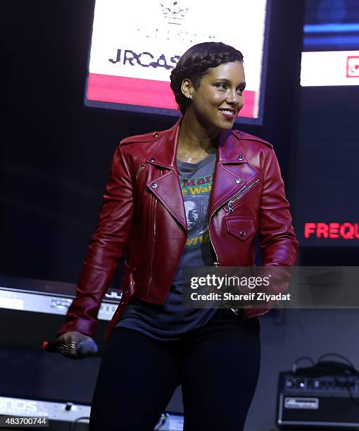 Alicia Keys at Stage 48 on August 11, 2015 in New York City.