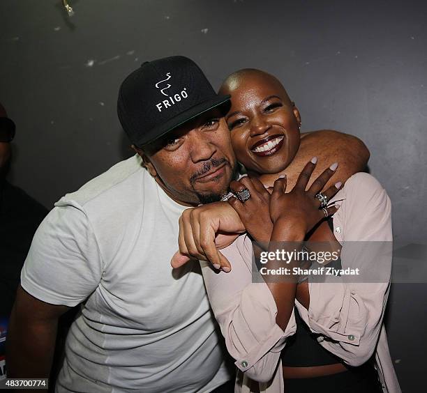 Timbaland and V. Bozeman at Stage 48 on August 11, 2015 in New York City.