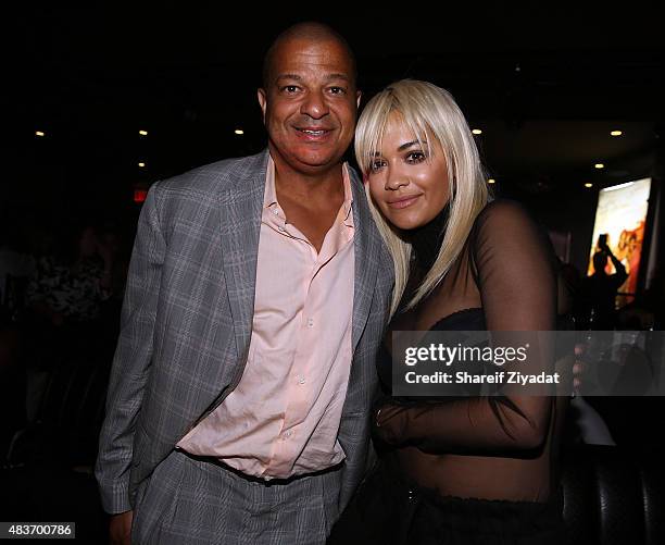 Alfred Liggins and Rita Ora at Stage 48 on August 11, 2015 in New York City.