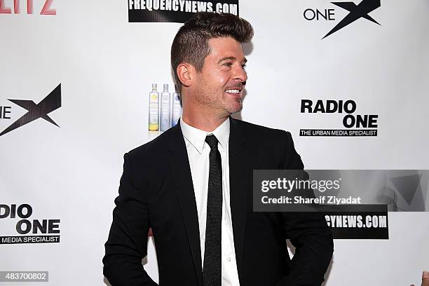 Robin Thicke at Stage 48 on August 11, 2015 in New York City.