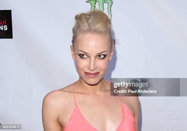 Singer / Songwriter Emilie Autumn attends the premiere of "Alleluia! The Devil's Carnival" at the Egyptian Theatre on August 11, 2015 in Hollywood,...