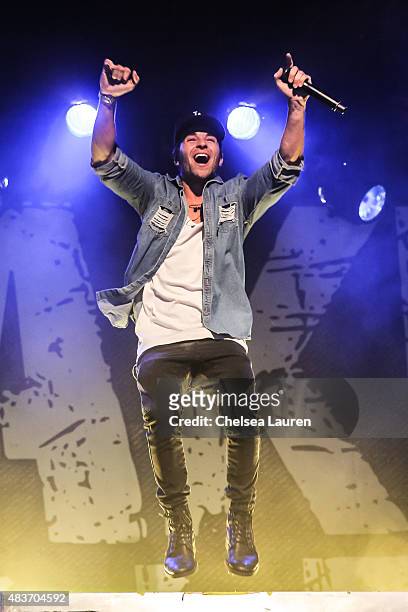 Singer Jake Miller performs at El Rey Theatre on August 11, 2015 in Los Angeles, California.