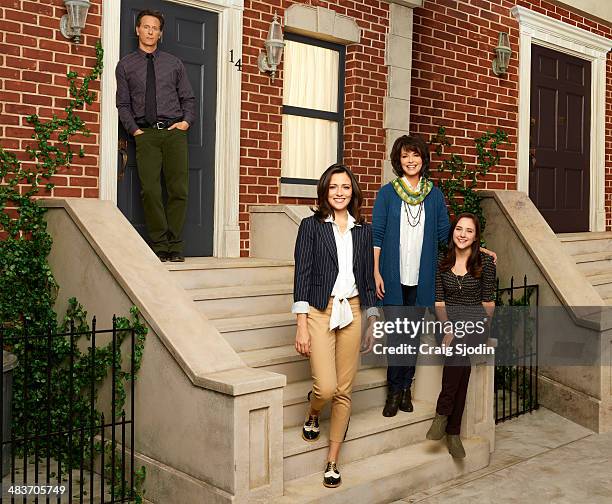 Walt Disney Television via Getty Images Family's "Chasing Life" stars Steven Weber as George, Italia Ricci as April, Mary Page Keller as Sara and...