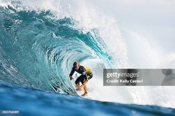 Josh Kerr of Australia advanced into the Quarterfinals of the Drug Aware Margaret River Pro after winning his Round 5 heat at The Box on April 10,...