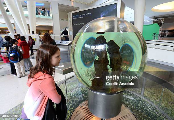 The Hayden Planetarium exhibition of Department of Astrophysics located in the Rose Center for Earth and Space at the American Museum of Natural...