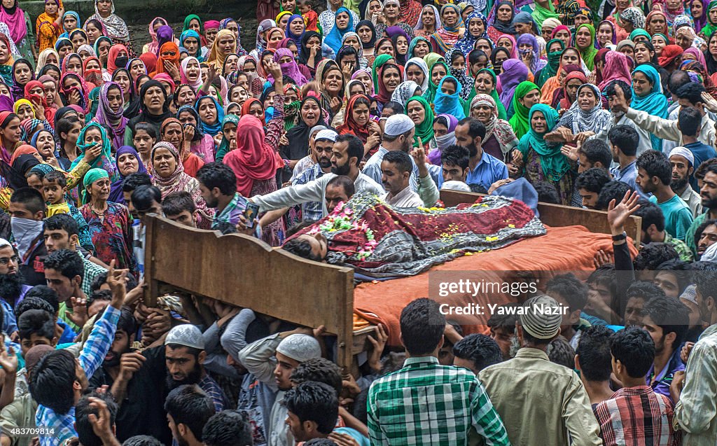 Funeral Held For Killed Civilian  In Kashmir