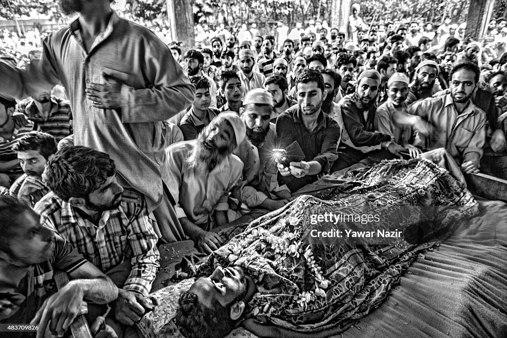 Funeral Held For Killed Civilian  In Kashmir