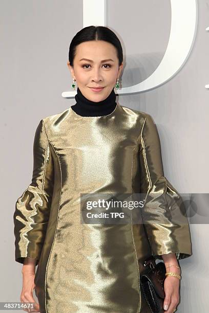 Actress Carina Lau attends Dior Haute Couture press conference on Wednesday April 9,2014 in Hong Kong,China.