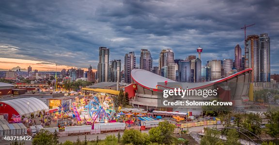 Calgary Famous Calgary Stampede And City Skyline High-Res Stock Photo - Getty Images