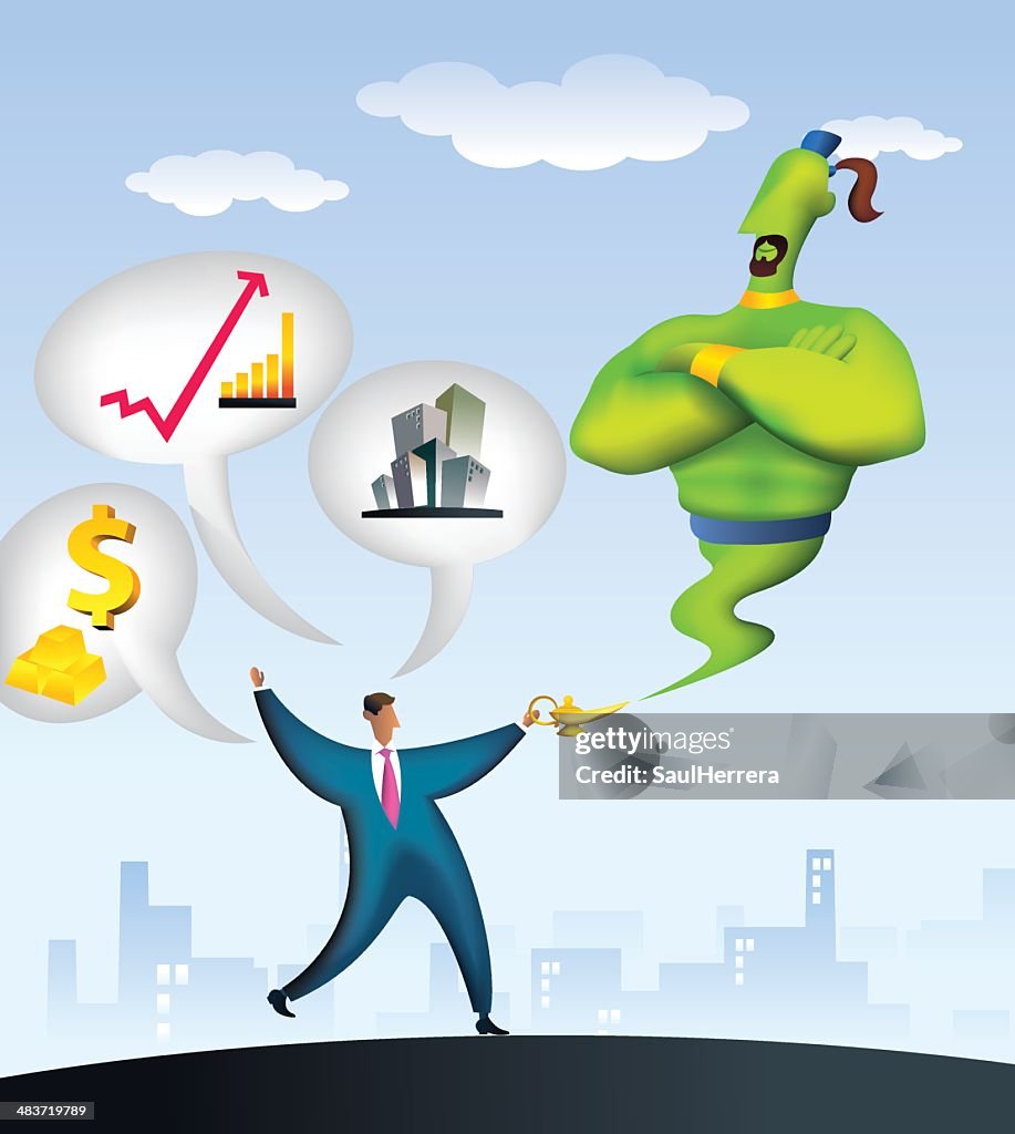 Businessman and his three wishes