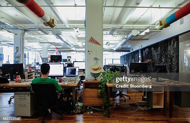 15 Inside The Etsy Inc Dumbo Headquarters Office Stock Photos, High-Res ...