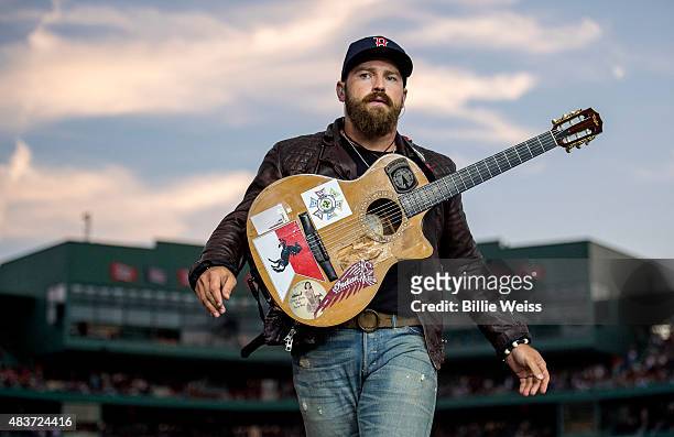 The Zac Brown Band performs at Fenway Park during the Major League Baseball Ballpark Concert Series during the JEKYLL + HYDE tour on Friday, August...