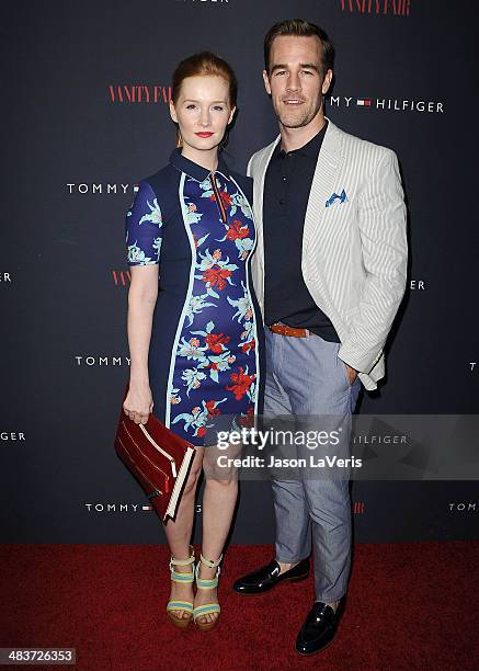 Actor James Van Der Beek and wife Kimberly Van Der Beek attend the debut of Tommy Hilfiger's Capsule Collection at The London Hotel on April 9, 2014...