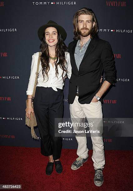 Chelsea Tyler and actor Jon Foster attend the debut of Tommy Hilfiger's Capsule Collection at The London Hotel on April 9, 2014 in West Hollywood,...