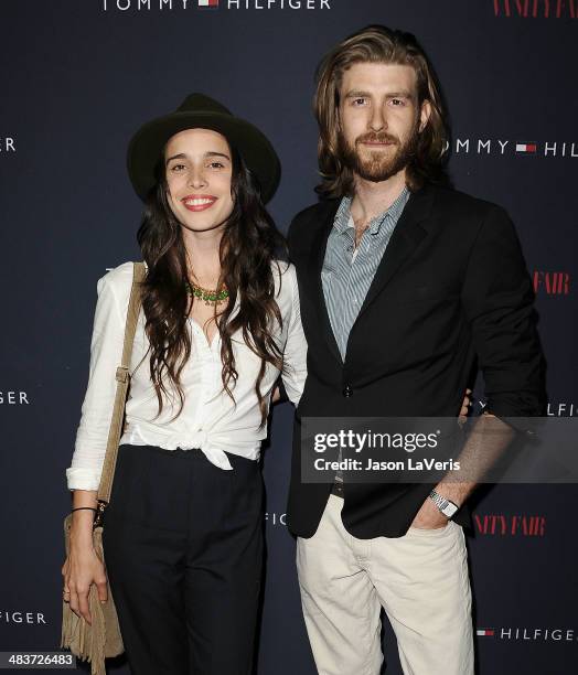Chelsea Tyler and actor Jon Foster attend the debut of Tommy Hilfiger's Capsule Collection at The London Hotel on April 9, 2014 in West Hollywood,...
