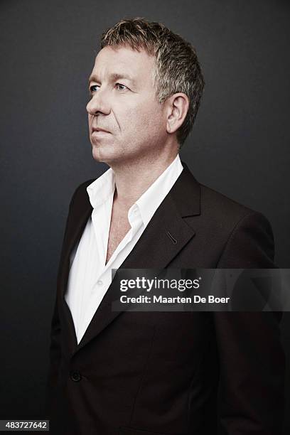 Actor Sean Pertwee from Fox's 'Gotham' poses in the Getty Images Portrait Studio powered by Samsung Galaxy at the 2015 Summer TCA's at The Beverly...