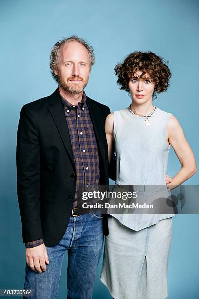 Miranda July and director Mike Mills attend the 'Mistress America' screening during the Sundance NEXT FEST at The Theatre at Ace Hotel on August 7,...