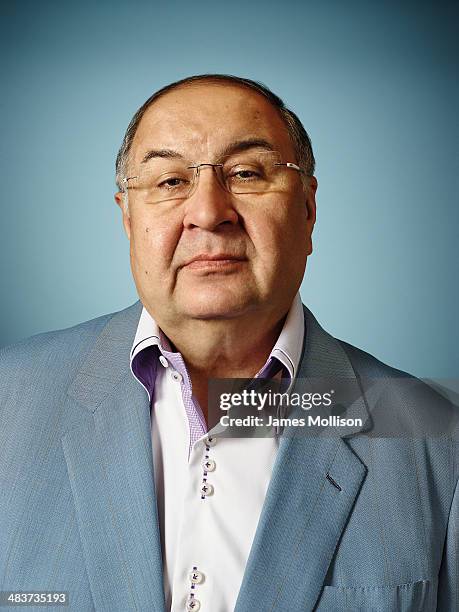 Business magnate Alisher Usmanov is photographed for Bloomberg Markets magazine on July 25, 2013 in London, England.