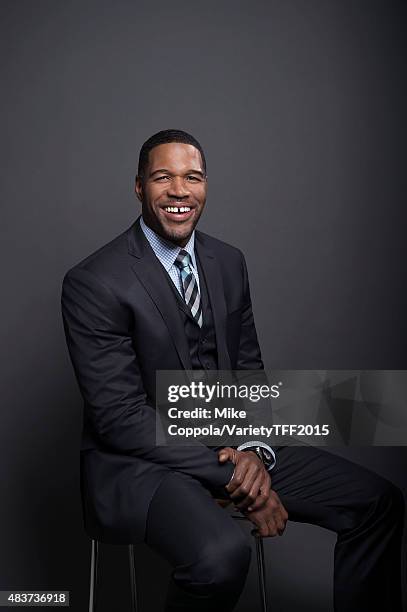 Host and former football player Michael Strahan is photographed for Variety at the Tribeca Film Festival on April 16, 2015 in New York City.