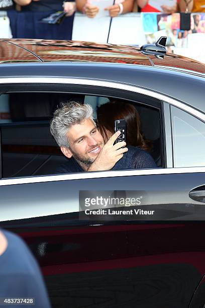 Director Max Joseph arrives at the 'We Are Your Friends' Premiere at Kinepolis on August 12, 2015 in Lille, France.