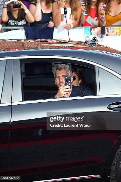 Director Max Joseph arrives at the 'We Are Your Friends' Premiere at Kinepolis on August 12, 2015 in Lille, France.