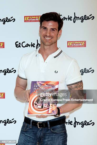 Aitor Ocio presents his New Book 'Entrenamiento Personalizado y Alimentacion' at El Corte Ingles Store on April 8, 2014 in Madrid, Spain.