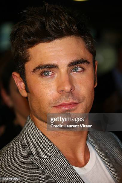 Actor Zac Efron attends the 'We Are Your Friends' Premiere at Kinepolis on August 12, 2015 in Lille, France.