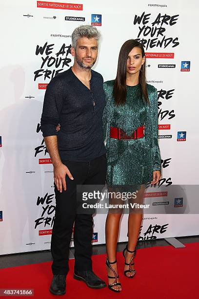 Director Max Joseph and Actress Emily Ratajkowski attend the 'We Are Your Friends' Premiere at Kinepolis on August 12, 2015 in Lille, France.