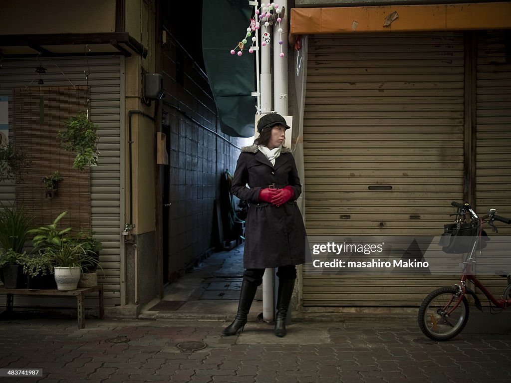 Woman at Shopping Street