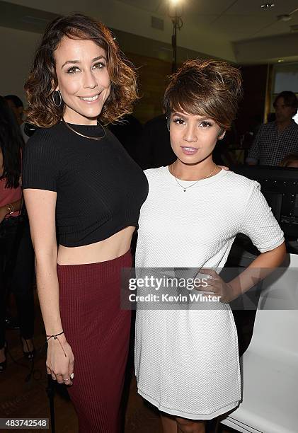 Creator Shira Lazar and Maiah Ocando attend The 5th Annual Streamy Awards Nomination Celebration at Annenberg Community Beach House on August 12,...