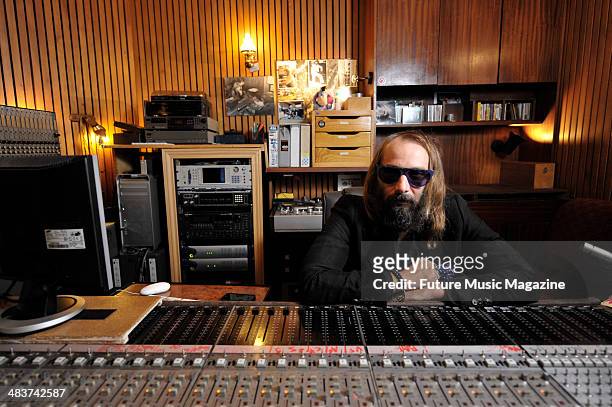 French singer, songwriter and multi-instrumentalist Sebastien Tellier photographed at his recording studio in Paris, on September 6, 2012.