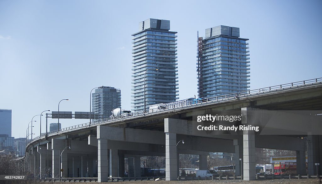 Toronto Gardiner and Condo Construction