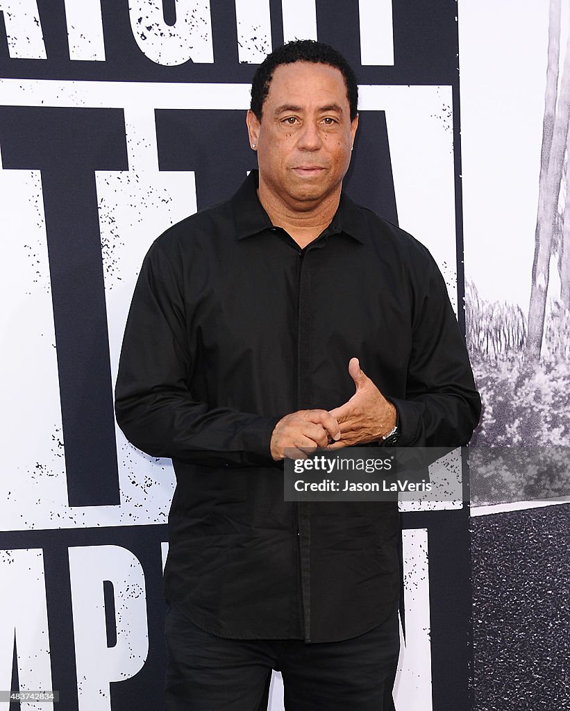 Antoine Carraby aka DJ Yella attends the premiere of "Straight Outta