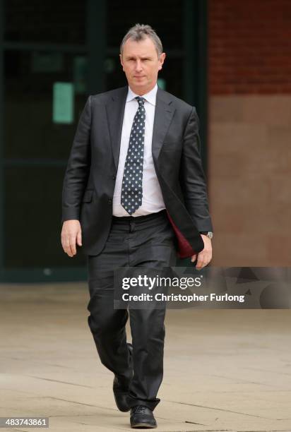 Former deputy speaker of the House of Commons Nigel Evans leaves Preston Crown Court, to give a statement to waiting media, after being found not...