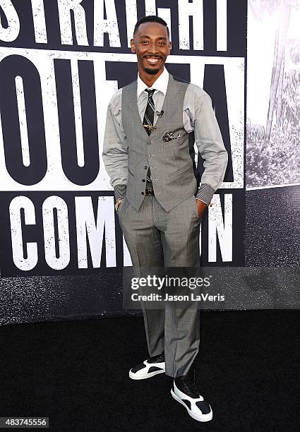 Actor Darris Love attends the premiere of "Straight Outta Compton" at Microsoft Theater on August 10, 2015 in Los Angeles, California.